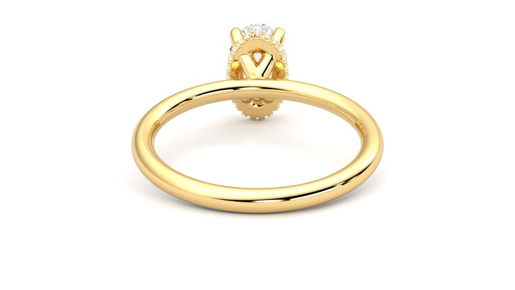 Taylor & Hart Whisper Oval Engagement Ring 360 degree image 15