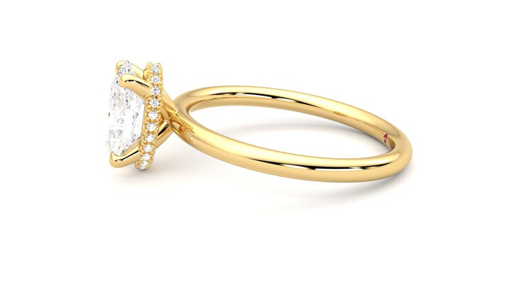 Taylor & Hart Whisper Oval Engagement Ring 360 degree image 21