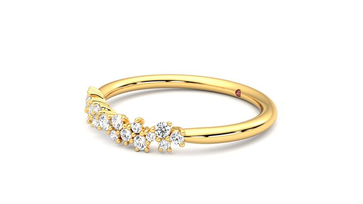 Taylor & Hart Alba Wedding Ring 360 degree image 23