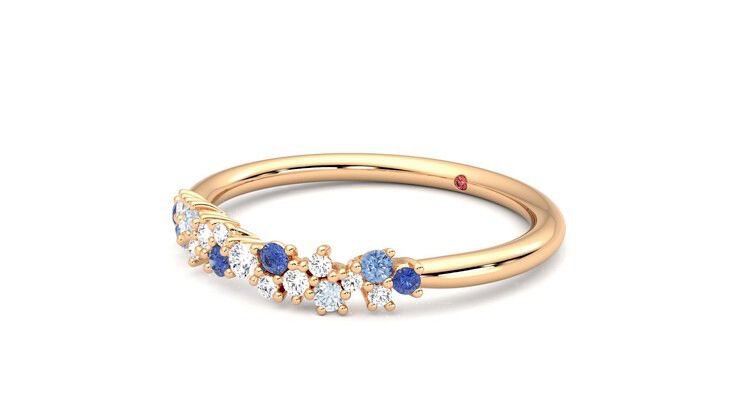Taylor & Hart Alba Wedding Ring 360 degree image 24