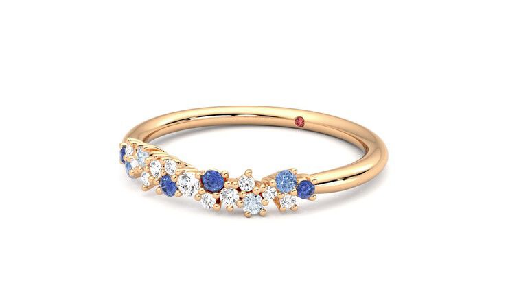 Taylor & Hart Alba Wedding Ring 360 degree image 25