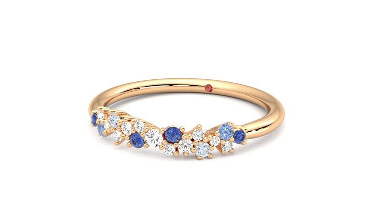 Taylor & Hart Alba Wedding Ring 360 degree image 26