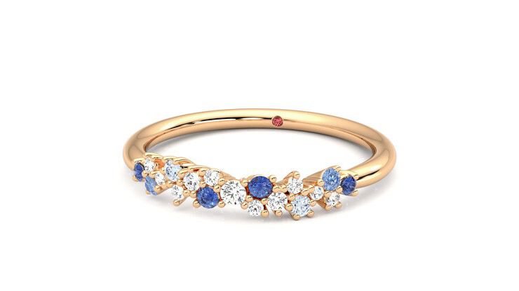 Taylor & Hart Alba Wedding Ring 360 degree image 27