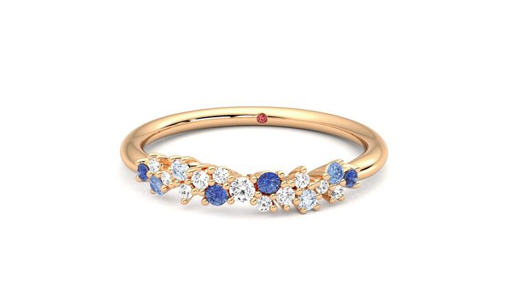 Taylor & Hart Alba Wedding Ring 360 degree image 28