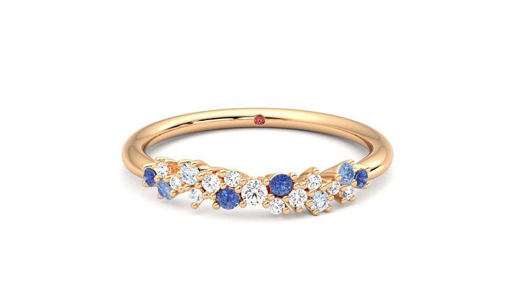Taylor & Hart Alba Wedding Ring 360 degree image 29