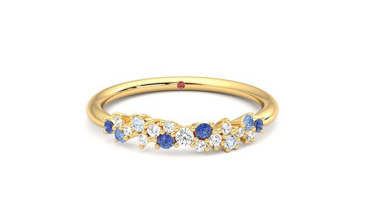 Taylor & Hart Alba Wedding Ring 360 degree image 1