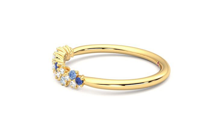 Taylor & Hart Alba Wedding Ring 360 degree image 21