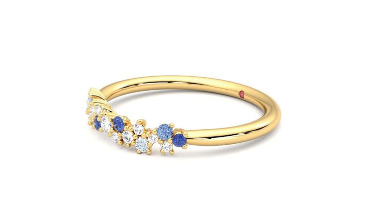 Taylor & Hart Alba Wedding Ring 360 degree image 23