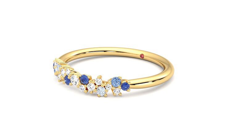 Taylor & Hart Alba Wedding Ring 360 degree image 24