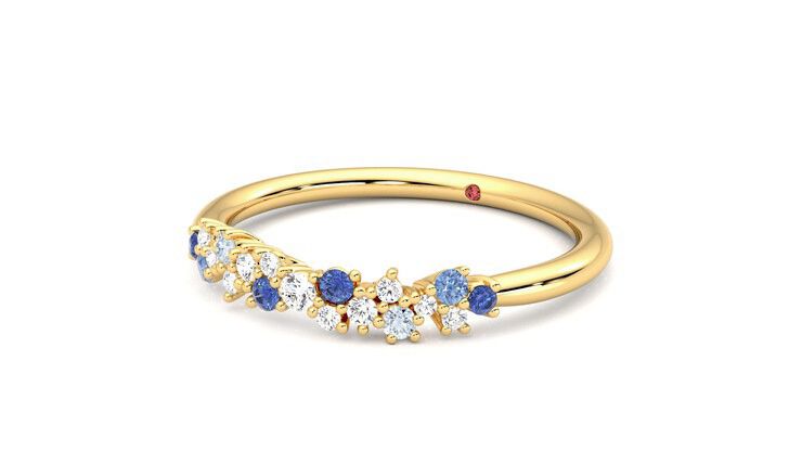 Taylor & Hart Alba Wedding Ring 360 degree image 25