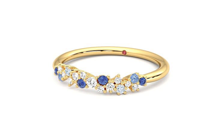 Taylor & Hart Alba Wedding Ring 360 degree image 26
