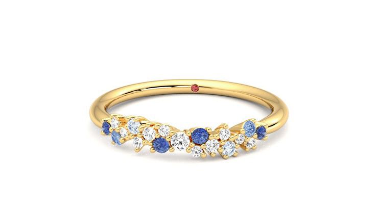 Taylor & Hart Alba Wedding Ring 360 degree image 28