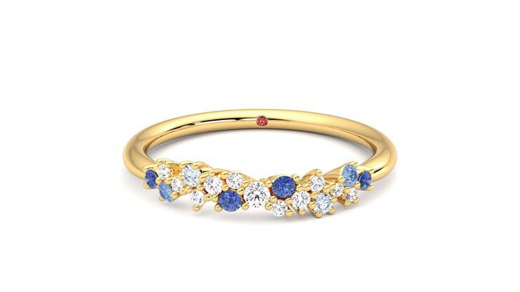 Taylor & Hart Alba Wedding Ring 360 degree image 29