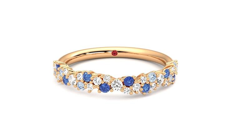 Taylor & Hart Alba Wedding Ring 360 degree image 1