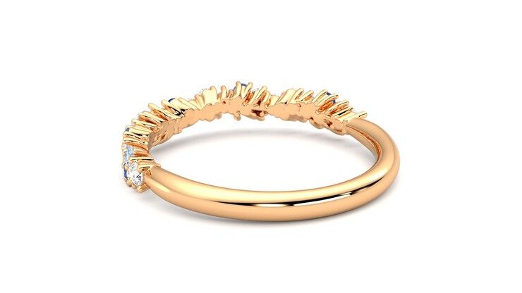 Taylor & Hart Alba Wedding Ring 360 degree image 17