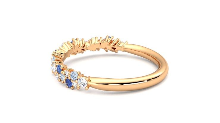 Taylor & Hart Alba Wedding Ring 360 degree image 19