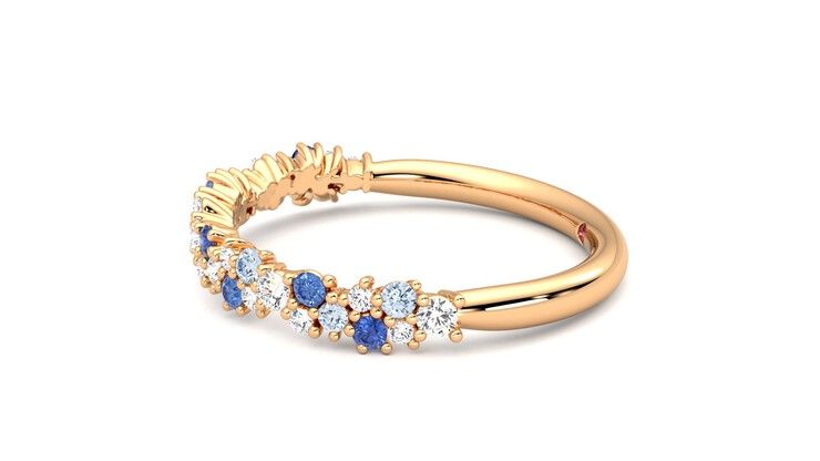 Taylor & Hart Alba Wedding Ring 360 degree image 21