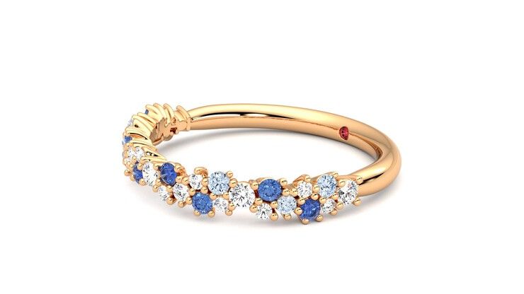 Taylor & Hart Alba Wedding Ring 360 degree image 23