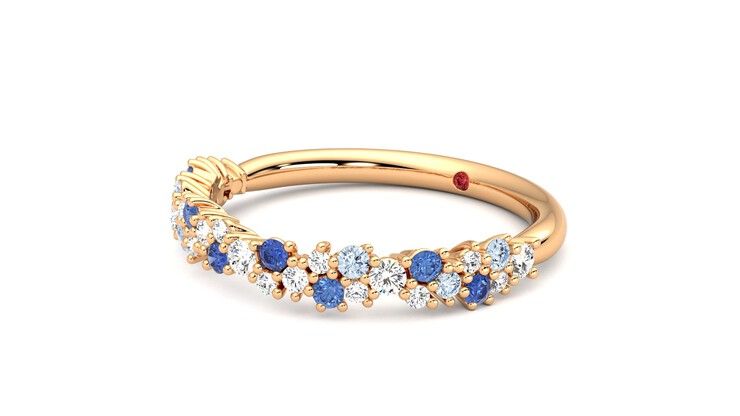 Taylor & Hart Alba Wedding Ring 360 degree image 24