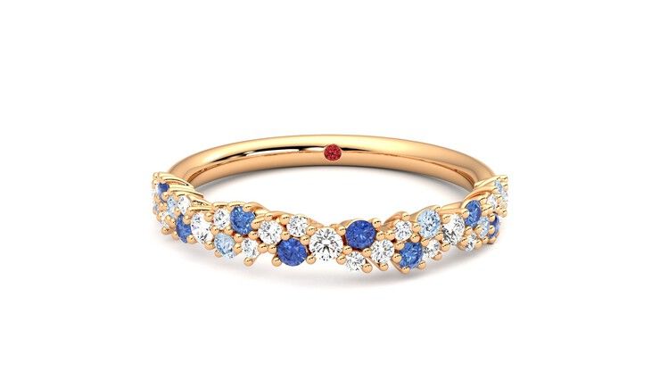 Taylor & Hart Alba Wedding Ring 360 degree image 29