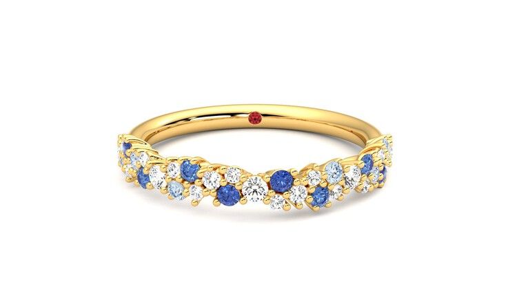 Taylor & Hart Alba Wedding Ring 360 degree image 0