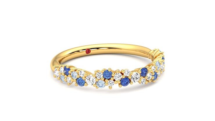 Taylor & Hart Alba Wedding Ring 360 degree image 5