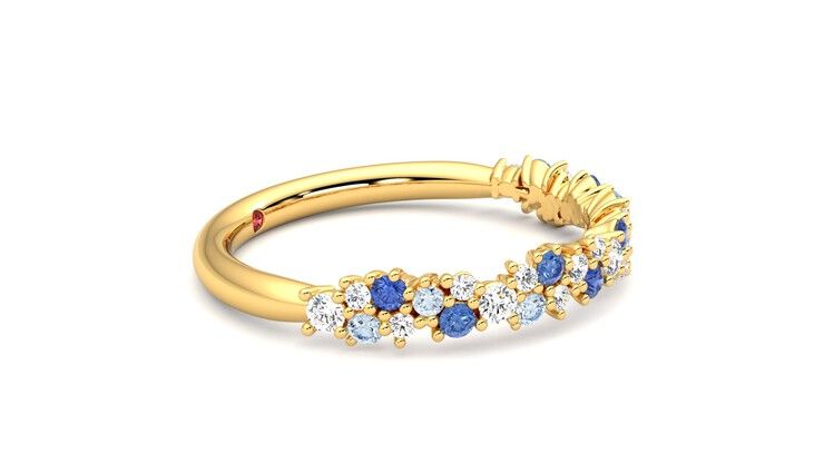 Taylor & Hart Alba Wedding Ring 360 degree image 8