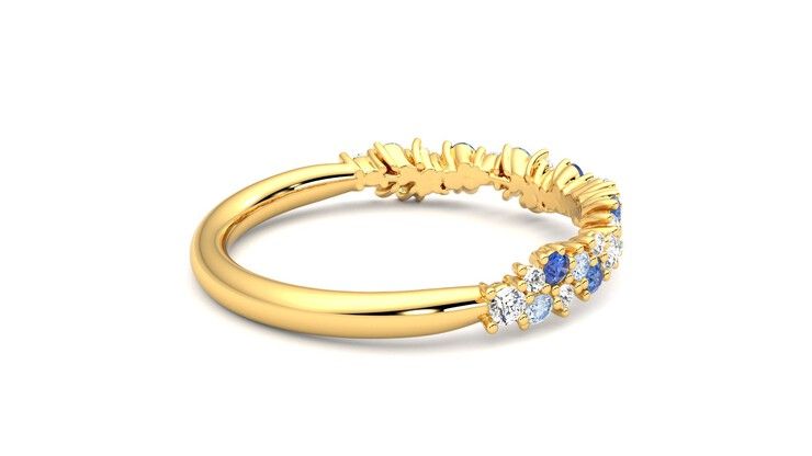 Taylor & Hart Alba Wedding Ring 360 degree image 11