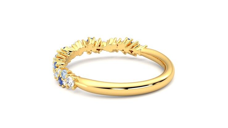 Taylor & Hart Alba Wedding Ring 360 degree image 18