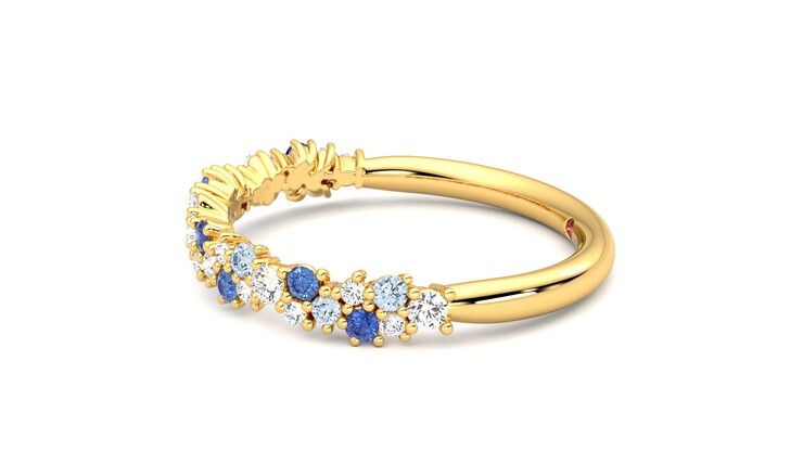 Taylor & Hart Alba Wedding Ring 360 degree image 21
