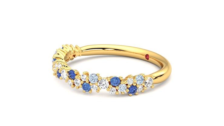Taylor & Hart Alba Wedding Ring 360 degree image 23