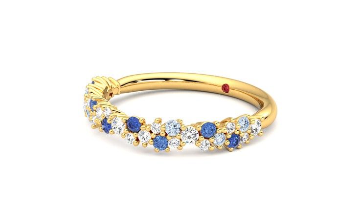 Taylor & Hart Alba Wedding Ring 360 degree image 24