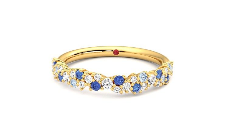 Taylor & Hart Alba Wedding Ring 360 degree image 28