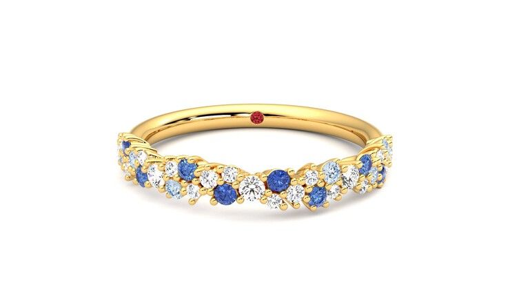 Taylor & Hart Alba Wedding Ring 360 degree image 29
