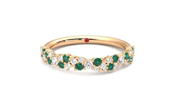 Taylor & Hart Alba Wedding Ring 360 degree image 1