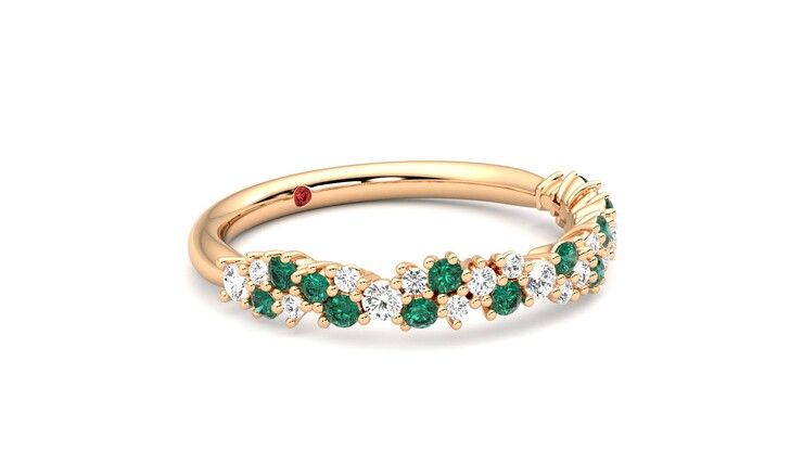 Taylor & Hart Alba Wedding Ring 360 degree image 6