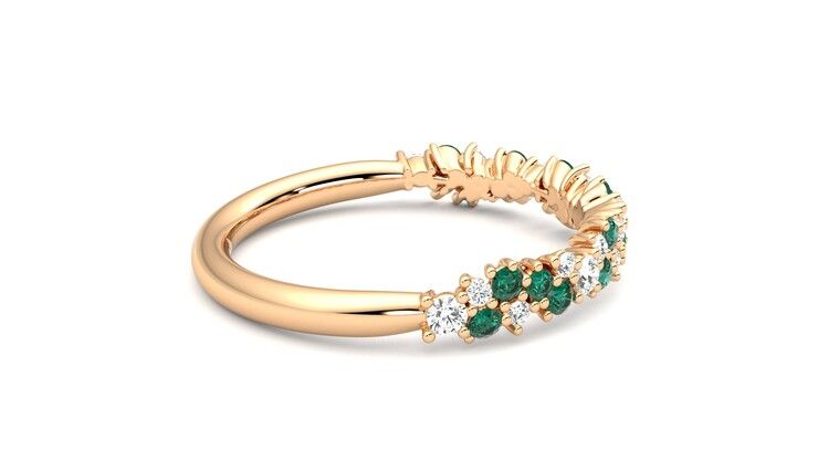 Taylor & Hart Alba Wedding Ring 360 degree image 10