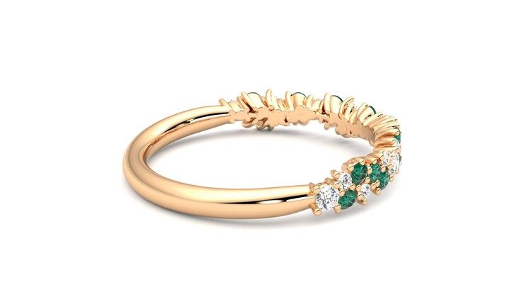 Taylor & Hart Alba Wedding Ring 360 degree image 11