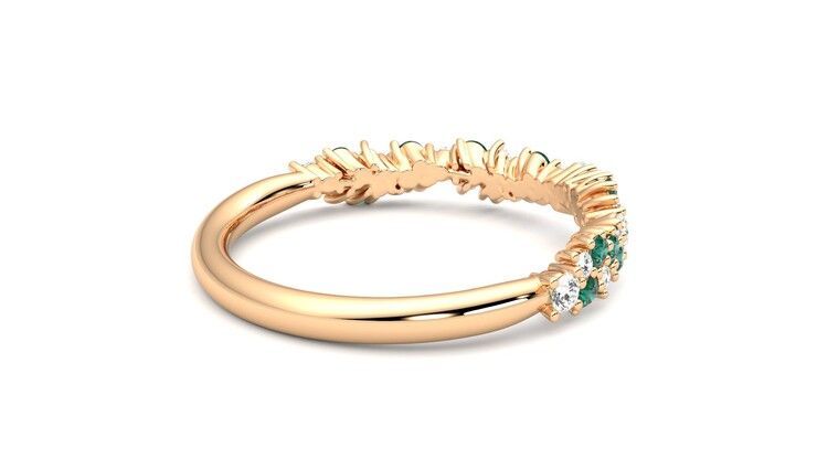 Taylor & Hart Alba Wedding Ring 360 degree image 12
