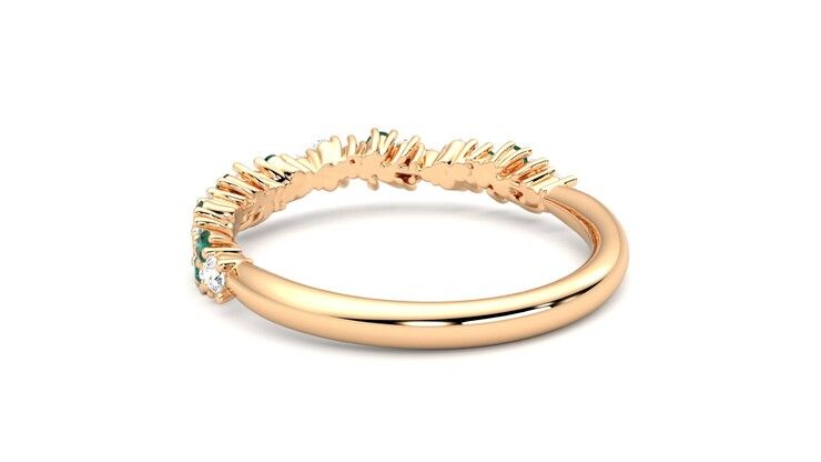 Taylor & Hart Alba Wedding Ring 360 degree image 17