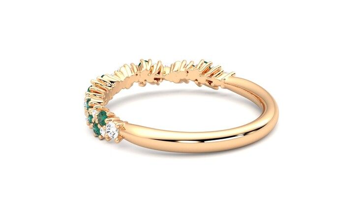 Taylor & Hart Alba Wedding Ring 360 degree image 18