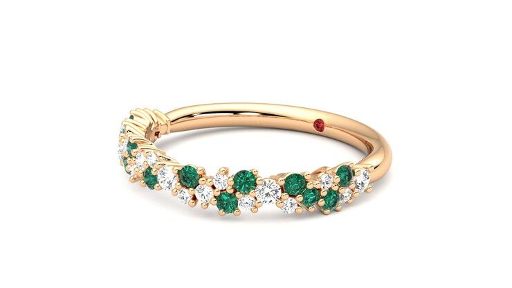 Taylor & Hart Alba Wedding Ring 360 degree image 24