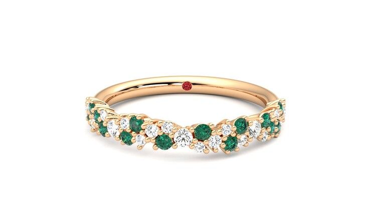 Taylor & Hart Alba Wedding Ring 360 degree image 29