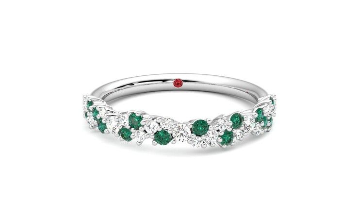 Taylor & Hart Alba Wedding Ring 360 degree image 1