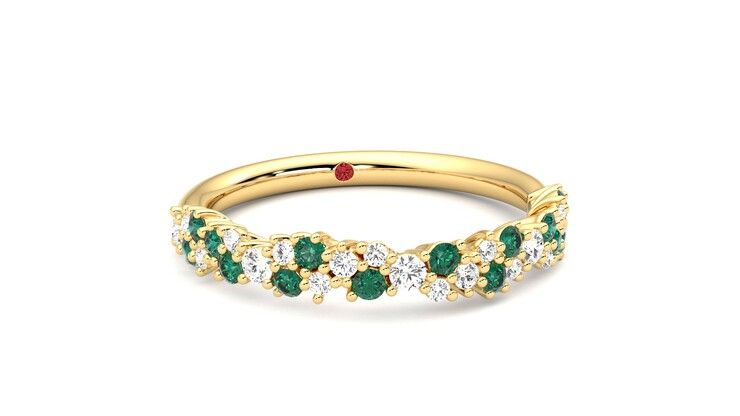 Taylor & Hart Alba Wedding Ring 360 degree image 3
