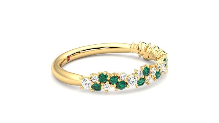 Taylor & Hart Alba Wedding Ring 360 degree image 8