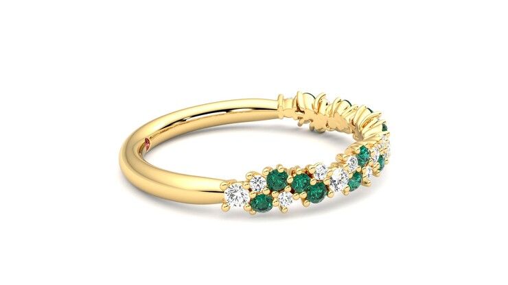 Taylor & Hart Alba Wedding Ring 360 degree image 9