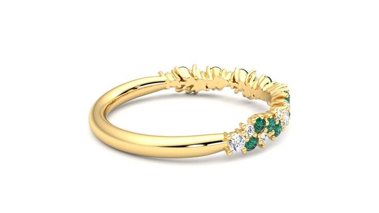 Taylor & Hart Alba Wedding Ring 360 degree image 11