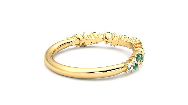 Taylor & Hart Alba Wedding Ring 360 degree image 12