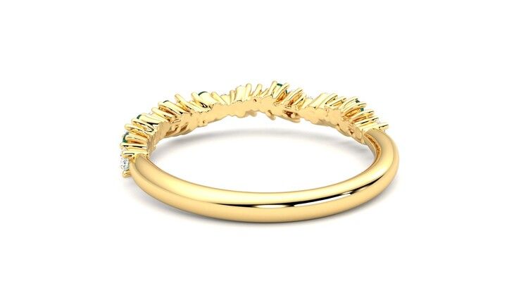 Taylor & Hart Alba Wedding Ring 360 degree image 16